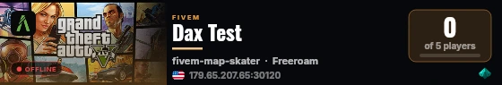 Dax Test live status badge