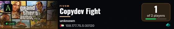 Copydev Fight live status badge