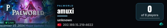 amuxi live status badge