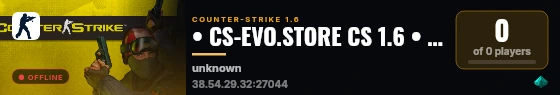 • CS-EVO.STORE CS 1.6 • VIP 3 Days • live status badge