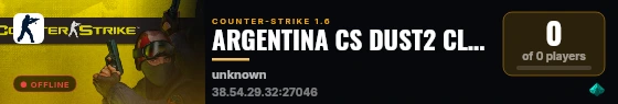 ARGENTINA CS DUST2 CLASICO live status badge