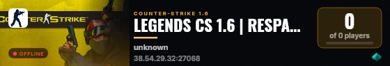 LEGENDS CS 1.6 | RESPAWN #055 live status badge
