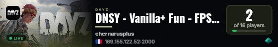 DNSY - Vanilla+ Fun - FPS Only live status badge