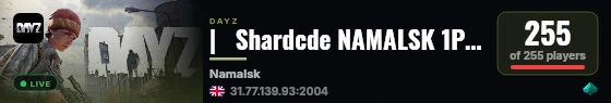 |   Shardcde NAMALSK 1PP | BBP | HELI | EVENTS | LOOT+ live status badge