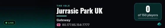 BoB Server TI live status badge