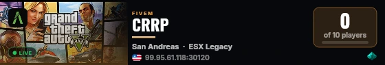 CRRP live status badge
