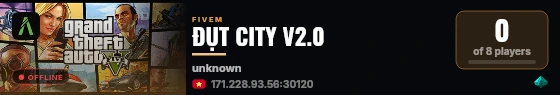ĐỤT CITY V2.0 live status badge