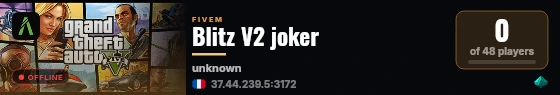 Blitz V2 joker live status badge