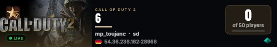 6 live status badge
