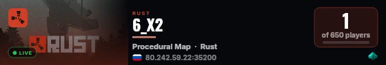 6_X2 live status badge