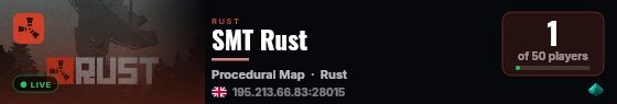 SMT Rust live status badge