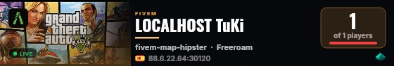 LOCALHOST TuKi live status badge