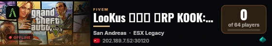 LooKus 卢卡斯 轻RP KOOK:89786710 QQ:1050197158 live status badge