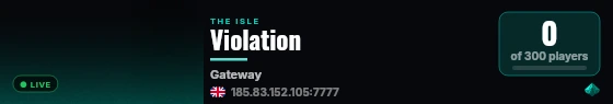Violation live status badge