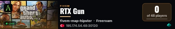RTX Gun live status badge