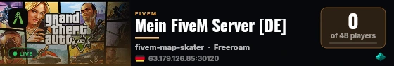 Mein FiveM Server [DE] live status badge