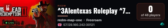 ^3Alentexas Roleplay ^7Oficial ^3- ^7Comunidade Portuguesa live status badge