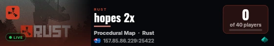 hopes 2x live status badge