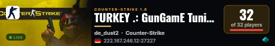 [Ukriane] Public .:CSDM+VIP:. #1 live status badge