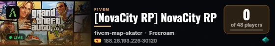 [NovaCity RP] NovaCity RP live status badge
