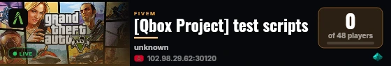 [Qbox Project] test scripts live status badge