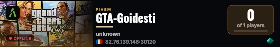 GTA-Goidesti live status badge