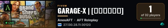 GARAGE-X | [บิดหมด] live status badge