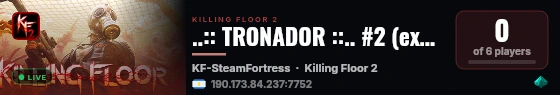 ..:: TRONADOR ::.. #2 (exp fix) live status badge