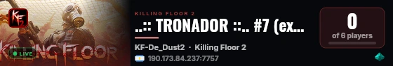 ..:: TRONADOR ::.. #7 (exp fix) live status badge