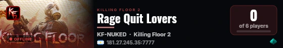 Rage Quit Lovers live status badge
