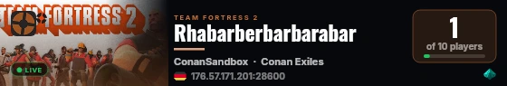 Rhabarberbarbarabar live status badge