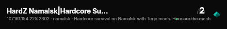 HardZ Namalsk|Hardcore Survival live status badge