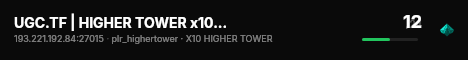 UGC.TF | HIGHER TOWER x10 WEAPONS | US live status badge