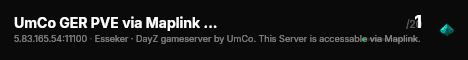UmCo GER PVE via Maplink DNA Mutant crates Horde Bunker live status badge
