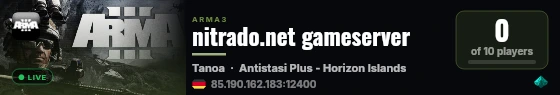nitrado.net gameserver live status badge