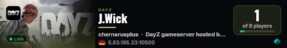 J.Wick live status badge