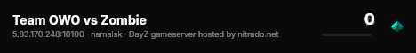 Team OWO vs Zombie live status badge