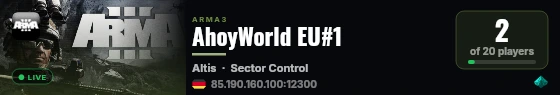 AhoyWorld EU#1 live status badge