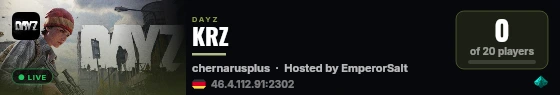 KRZ live status badge
