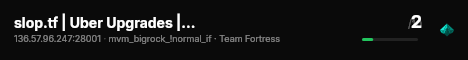slop.tf | Uber Upgrades | MvM live status badge