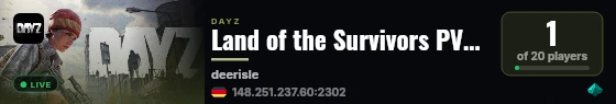Land of the Survivors PVP/PVE AI Deerisle live status badge