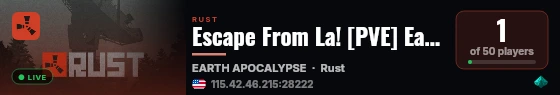 Escape From La! [PVE] Earth Apocalypse. live status badge