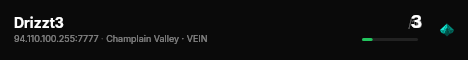 Drizzt3 live status badge