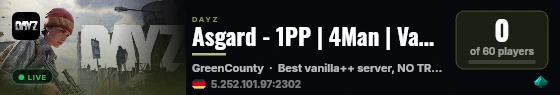 Asgard - 1PP | 4Man | Vanilla++ | No Traders | Hosted by Vlady live status badge