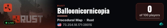 Balloonicornicopia live status badge