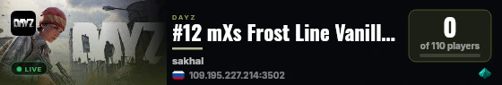 #12 mXs Frost Line Vanilla PVE -Loot+ | Build | High FPS live status badge