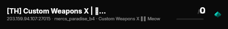[TH] Custom Weapons X | เล่นชิวๆนะ Meow live status badge