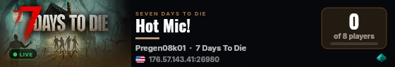 Hot Mic! live status badge