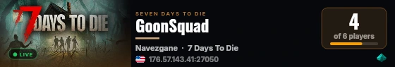GoonSquad live status badge