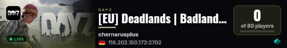 [EU] Deadlands | Badlands | Vanilla ++ | Map | Group | Airdrop live status badge